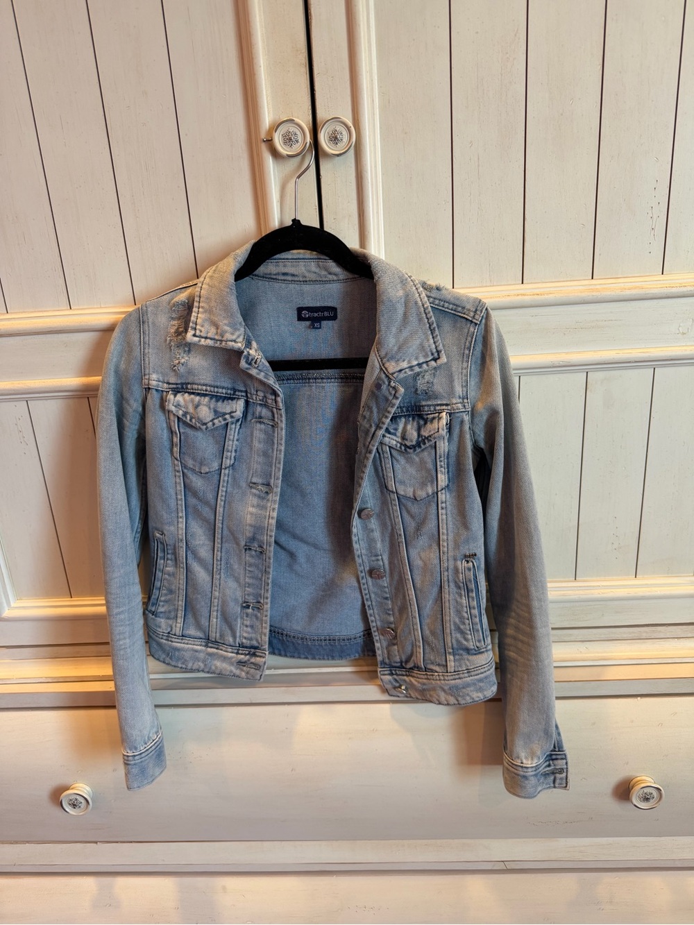 Tractr Light Blue Denim Jean Jacket - Women's